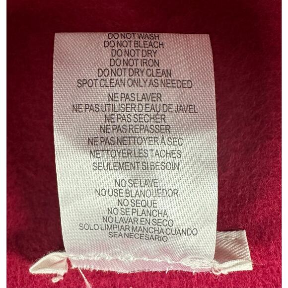 Anthropologie Mod 100% Wool Felt Bucket Hat Vintage Era Pink - Picture 5 of 5